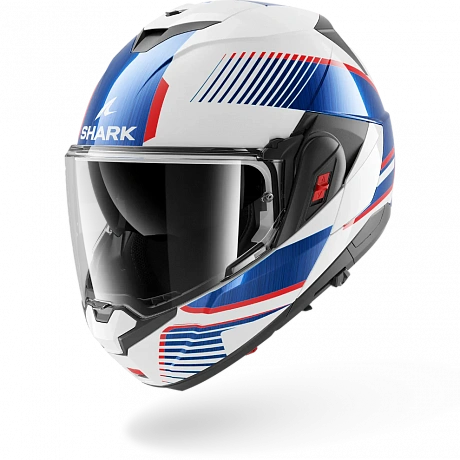 Шлем SHARK OXO SIKTER White/Blue/Red от магазина мотошлемов SharkHelmet