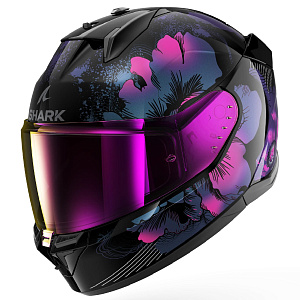 Шлем SHARK D-SKWAL 3 MAYFER MAT Black/violet/anthracite