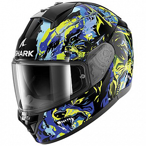 Шлем SHARK Ridill 2 Raging Beast Black/Blue/Green