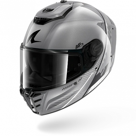 Шлем SHARK SPARTAN RS SPEED-TECH SILVER WHITE BLACK от магазина мотошлемов SharkHelmet