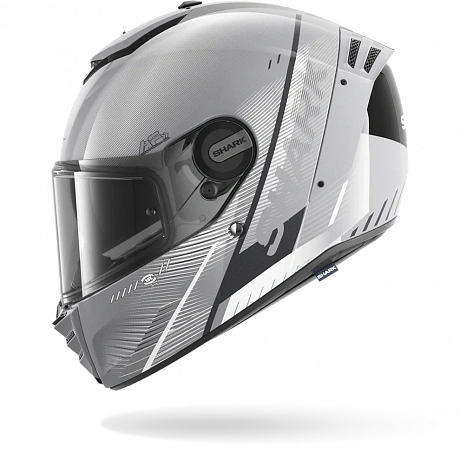 Шлем SHARK SPARTAN RS SPEED-TECH SILVER WHITE BLACK от магазина мотошлемов SharkHelmet