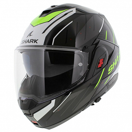 Мотошлем SHARK OXO RYDGER Black White Yellow от магазина мотошлемов SharkHelmet