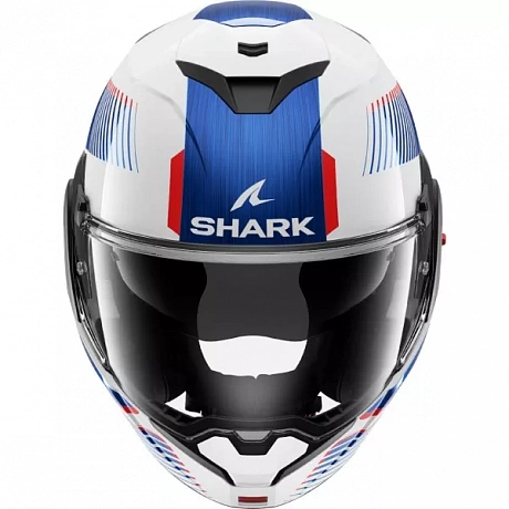 Мотошлем SHARK OXO SIKTER White Chrome Blue от магазина мотошлемов SharkHelmet