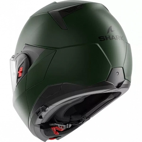Мотошлем SHARK OXO BLANK Mat Dark Green Matt от магазина мотошлемов SharkHelmet
