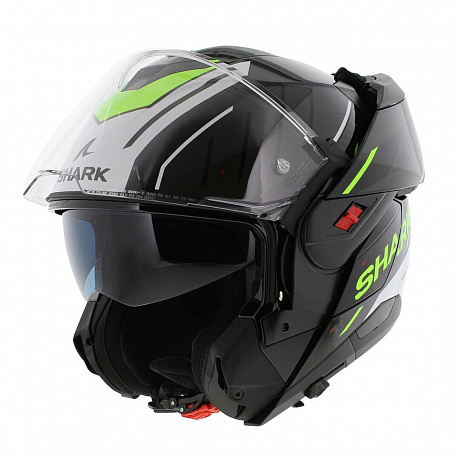 Мотошлем SHARK OXO RYDGER Black White Yellow от магазина мотошлемов SharkHelmet