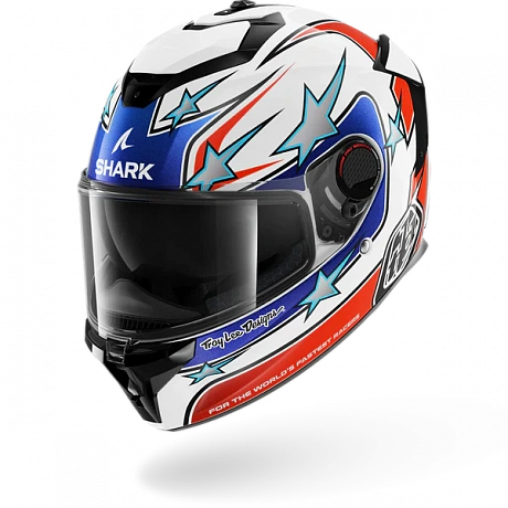 SPARTAN GT PRO Flagstaff White Red Blue от магазина мотошлемов SharkHelmet