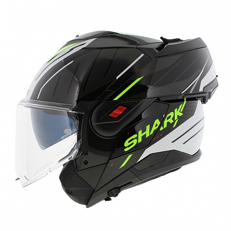 Мотошлем SHARK OXO RYDGER Black White Yellow от магазина мотошлемов SharkHelmet