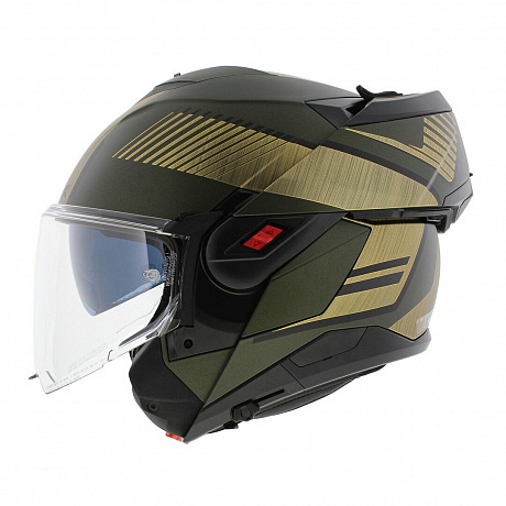 Мотошлем SHARK OXO SIKTER Mat Green Chrome Gold от магазина мотошлемов SharkHelmet