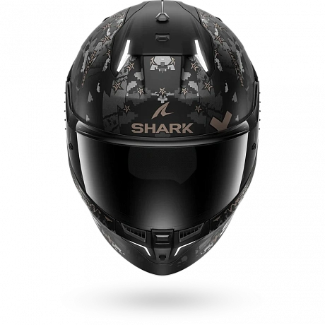 Шлем SHARK SKWAL-i3 Hellcat mat Black/Chrome/Anthracite от магазина мотошлемов SharkHelmet