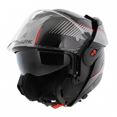 Мотошлем SHARK OXO SIKTER Black Chrom Silver от магазина мотошлемов SharkHelmet