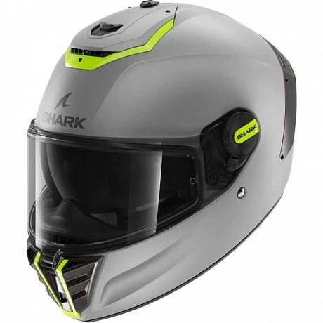 Шлем Shark Spartan RS Mat Silver Yellow от магазина мотошлемов SharkHelmet